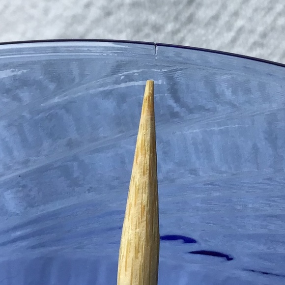 Pyrex Vintage Festiva Blue Bowls Soup Salad Cereal Set of 4 Glass Corning - Picture 14 of 15